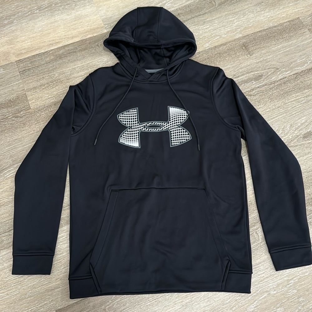 Like 🆕 Under Armour Men’s Coldgear Loose Fit Hoodie in Black Size S